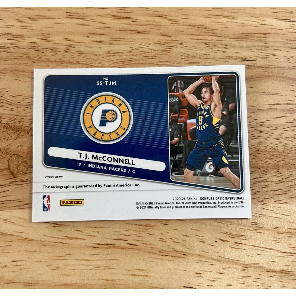 Panini 2020-21 Donruss Optic T.J. McConnell Auto Holo Prizm #SS-TJM